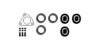 HJS 82 11 2069 Mounting Kit, exhaust system